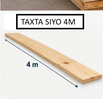 Taxta 4m siyo
