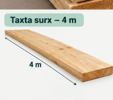 Taxta 4m surx